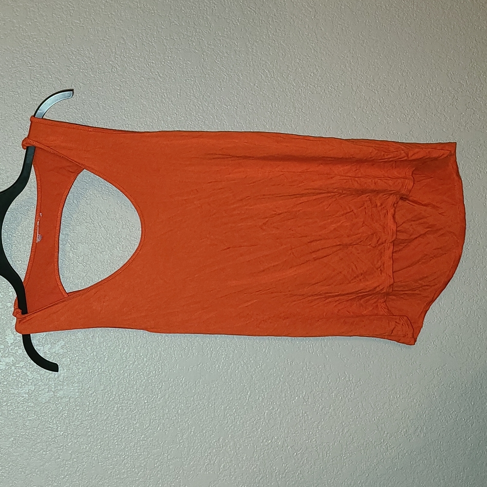Drapey Orange Tank Top